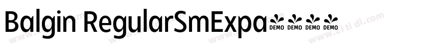 Balgin RegularSmExpa字体转换